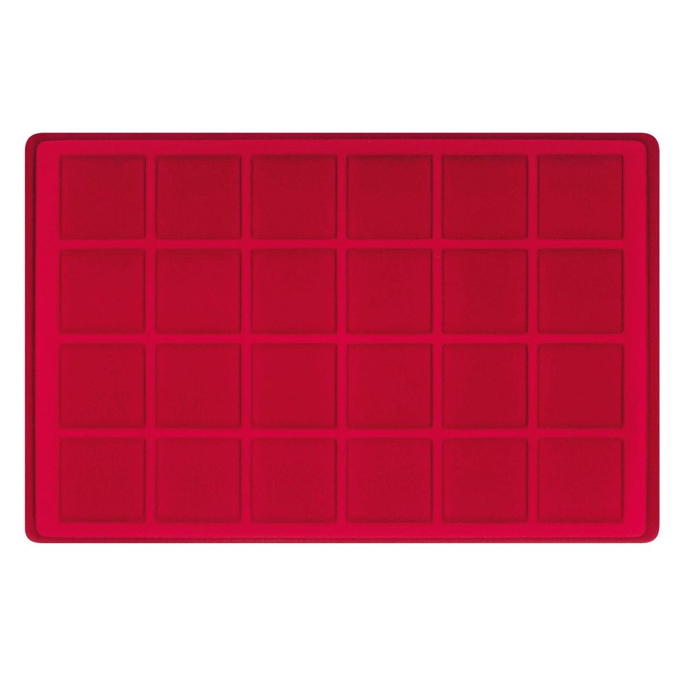 Tableaus für Münzen Sammelkoffer, in Blau oder Rot, 331 mm x 220 mm
