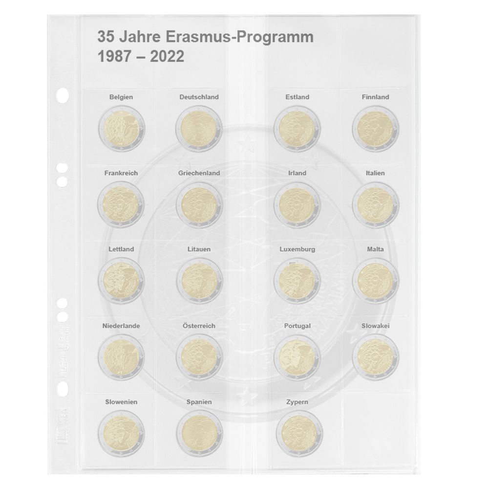 Multi Collect Vordruckblatt für 2 Euro Sammlermünzen