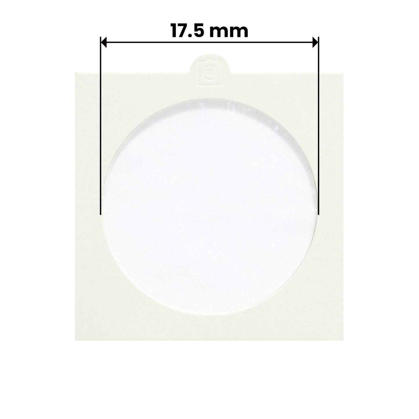 Münzrähmchen, in verschiedenen Größen, zum Heften oder Selbstklebend, 25er Set