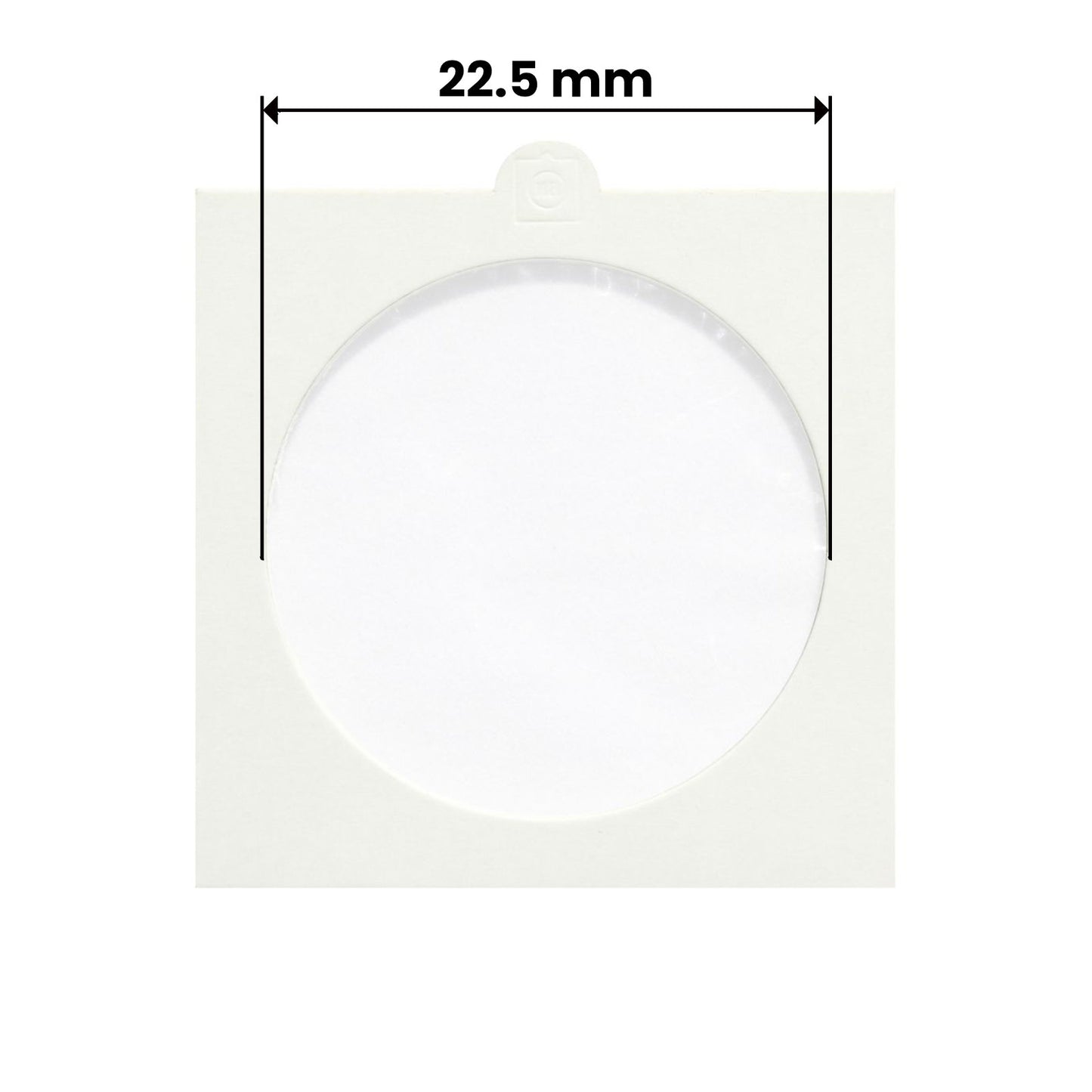 Münzrähmchen, in verschiedenen Größen, zum Heften oder Selbstklebend, 25er Set