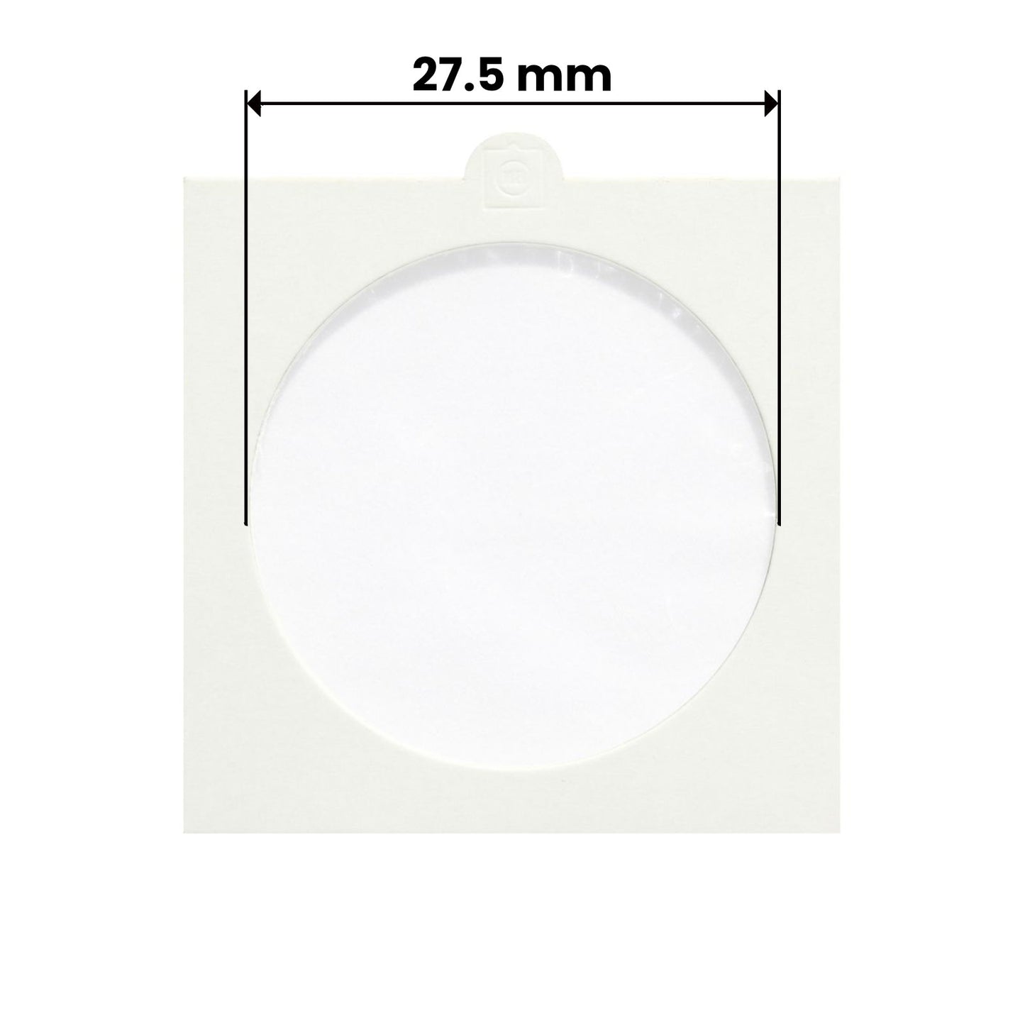 Münzrähmchen, in verschiedenen Größen, zum Heften oder Selbstklebend, 25er Set