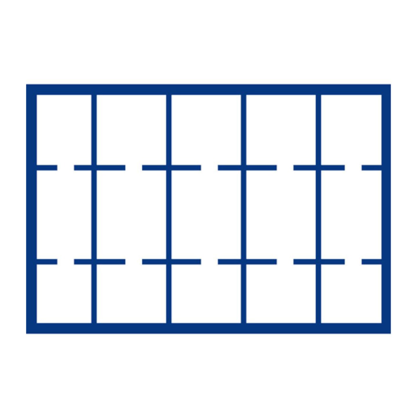 Tableaus für Großen Sammelkoffer, in Blau, 332 mm x 235 mm
