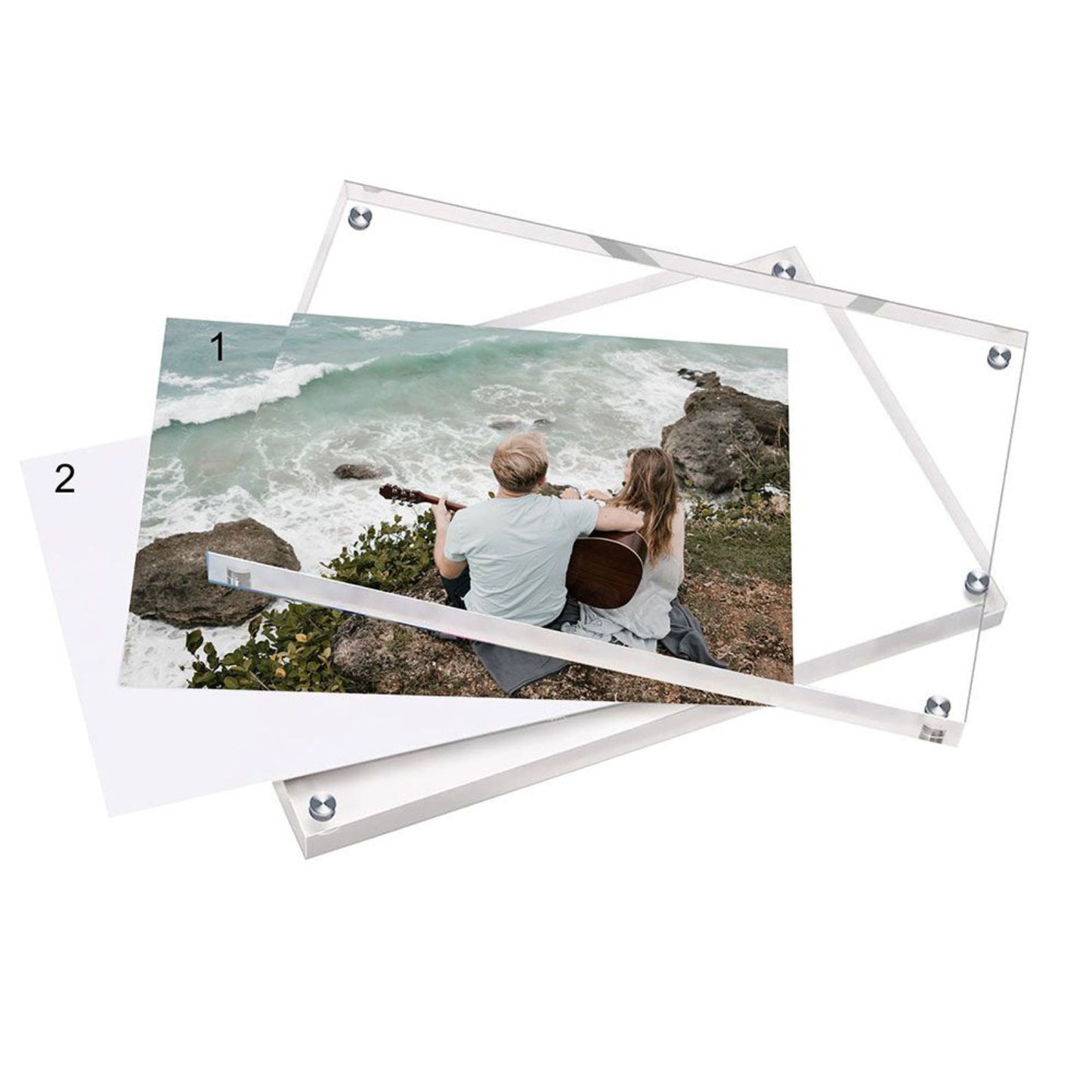 Acryl Glas Rahmen für Sammelkarten, Briefmarken und Fotos