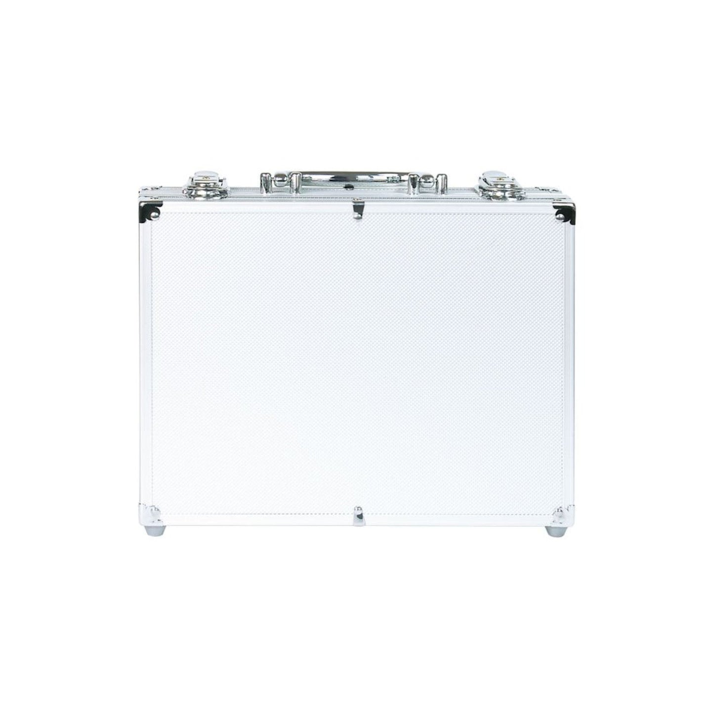 Sammelkoffer aus Aluminium mit 6 Tableaus für 177 Münzen in verschiedenen Größen