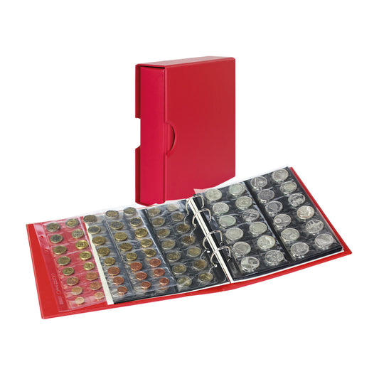 Multi collect Münzalbum mit 10 verschiedenen Münzblätter und Schutzkassette