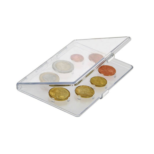 Transparentes Münzen Etui, für einen Euro Kursmünzen Satz