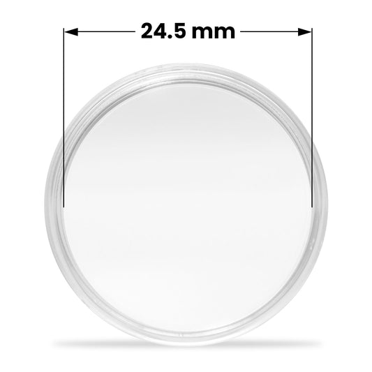 Münzkapsel rund 24.5 mm Durchmesser
