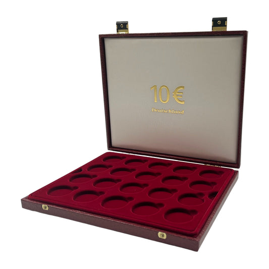 Luxus Münzkassette für 40 gekapselte 10 Euro Gedenkmünzen
