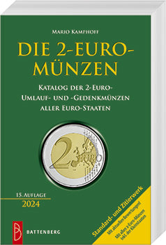 Katalog der 2 Euro Umlaufmünzen und Sondermünzen aller Euro Staaten, 15. Auflage 2024