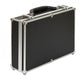 Münzen Sammelkoffer, in Schwarz, aus Aluminium, mit 8 Tableaus, für 120 Münzen bis 50 mm