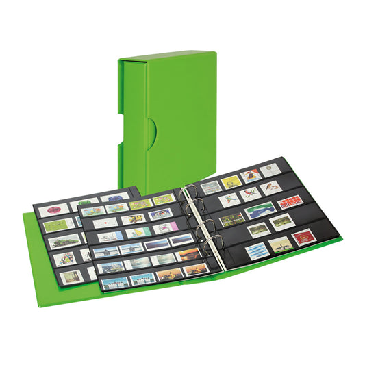 Multi collect Briefmarkenalbum mit 10 Einsteckblätter und Schutzkassette