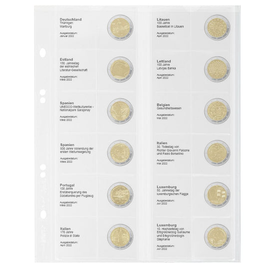 Multi Collect Vordruckblatt für 2 Euro Sammlermünzen