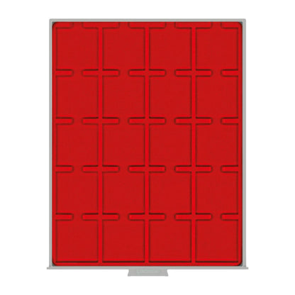 Münzbox mit 20 Quadratischen Fächern 50 mm x 50 mm