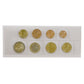 Folienhüllen für einen Euro Kursmünzen Satz 67 mm X 170 mm, 100er-Set