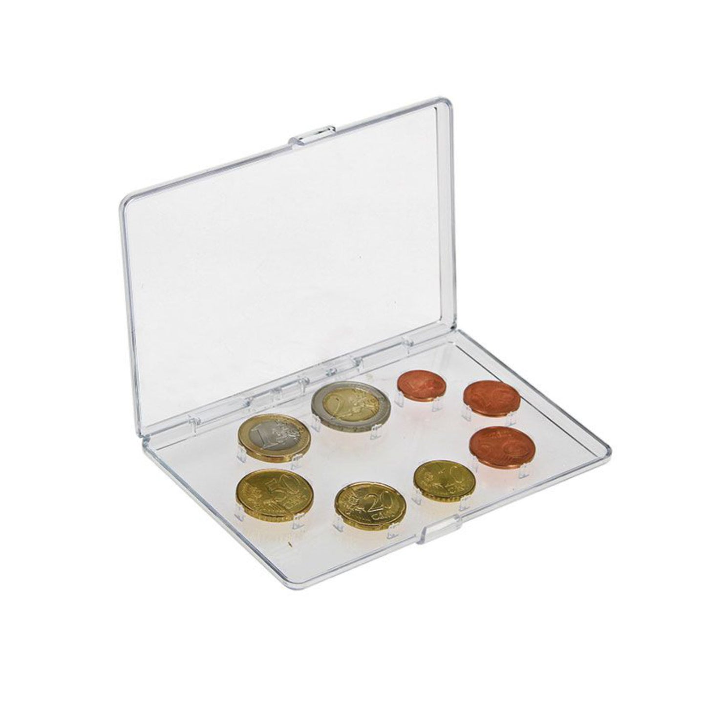 Transparentes Münzen Etui, für einen Euro Kursmünzen Satz