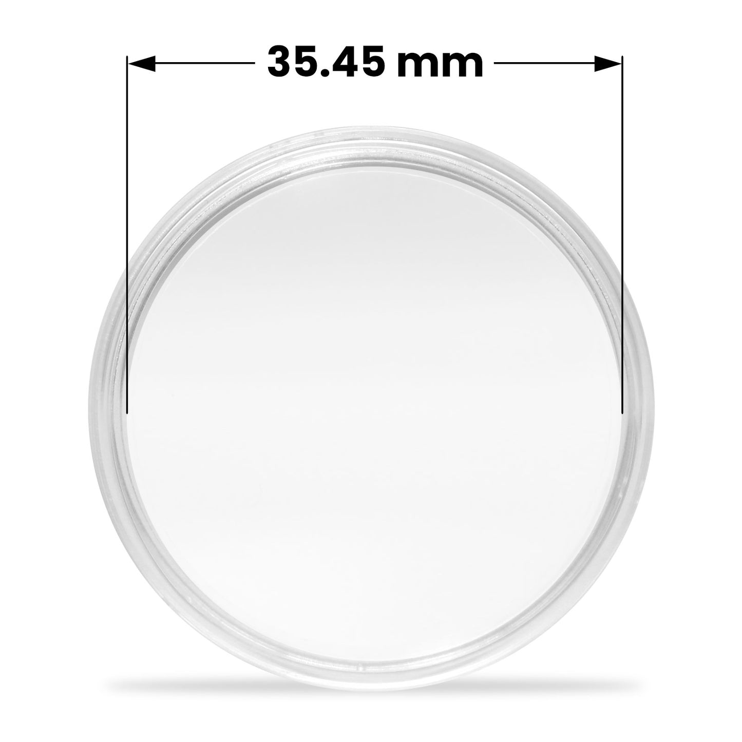 Münzkapsel rund 35.45 mm Durchmesser