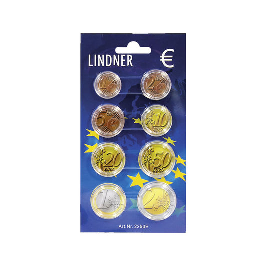 Münzkapsel Display für einen Satz Euro Kursmünzen