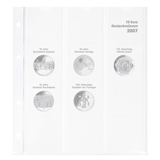 Karat Vordruckblatt für 10 Euro Sammlermünzen Deutschland